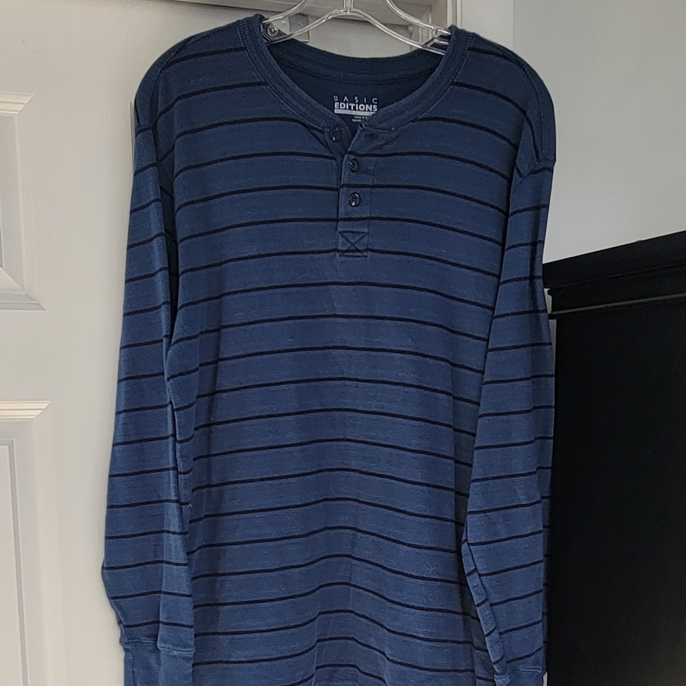 Men's casual long sleeve large